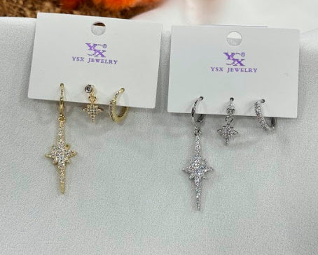 3 in 1 earrings ZN001