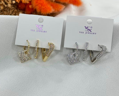 3 in 1 earrings ZN002