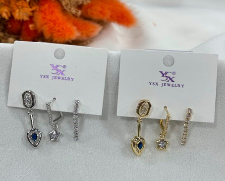 3 in 1 earrings ZN004