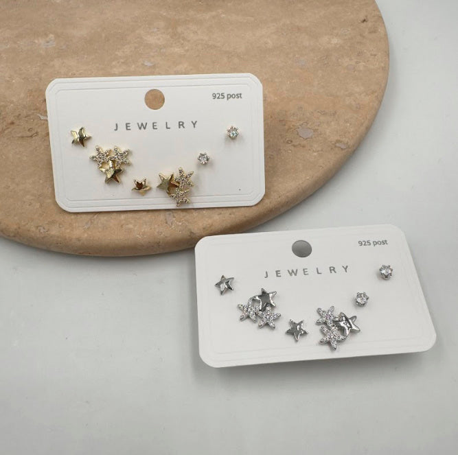 Earrings set 925 silver sterling MB002