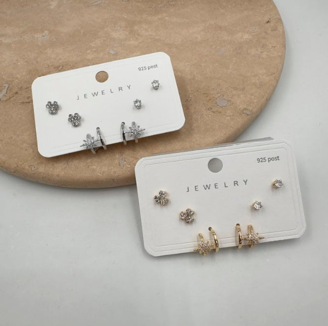 Earrings set 925 silver sterling MB003