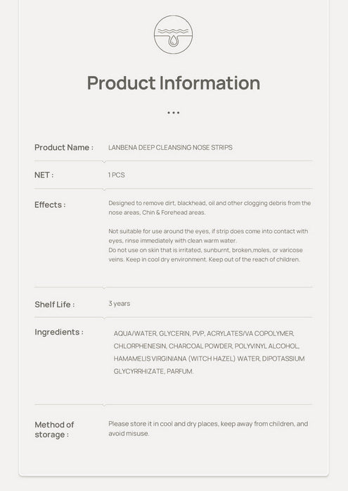 Aloe Blackhead Nose Strips