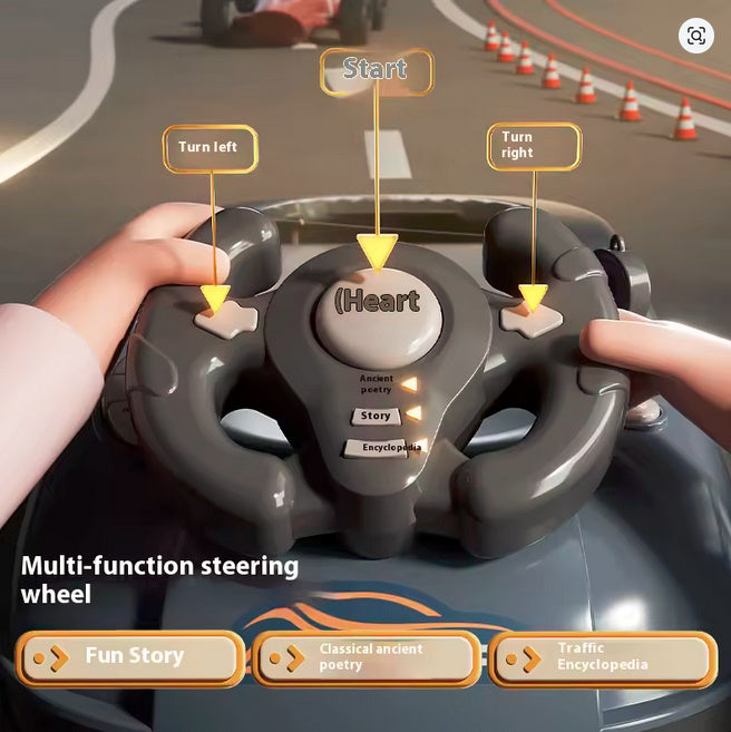 Race Car Steering Wheel Driving Simulator