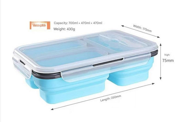 Collapsible Food Storage Container Bento Lunch Box