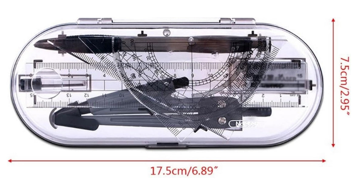 Geometry Set with Magnifiyer