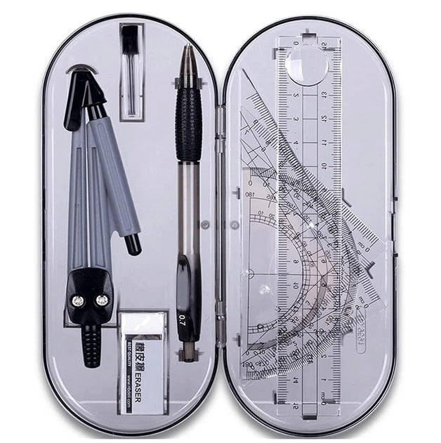 Geometry Set with Magnifiyer