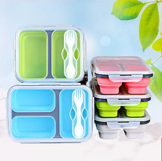 Collapsible Food Storage Container Bento Lunch Box