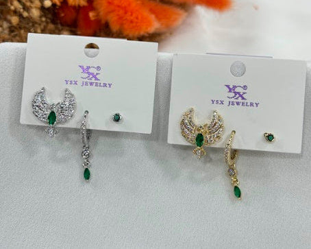 3 in 1 earrings ZN007