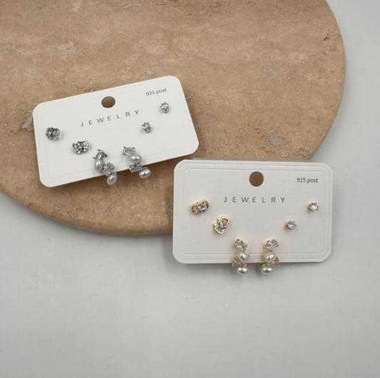 Earrings set 925 silver sterling MB007