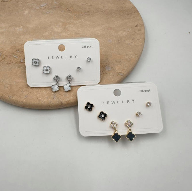 Earrings set 925 silver sterling MB008