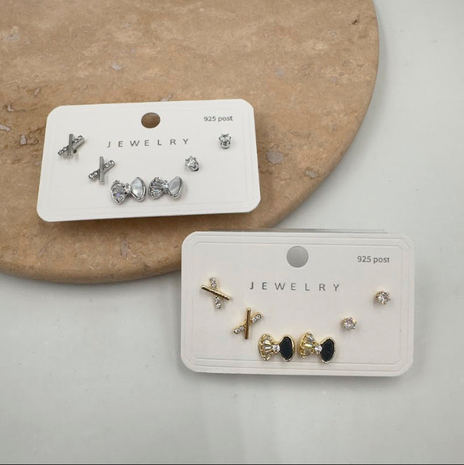 Earrings set 925 silver sterling MB0015