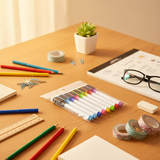 8-Color Whiteboard Marker Set with Eraser Cap | Dry Erase Markers
